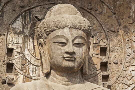 A shot of Chinese Buddha Statue in China