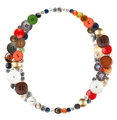 Buttons alphabet  - letter O -