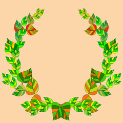 The leaves and branches.