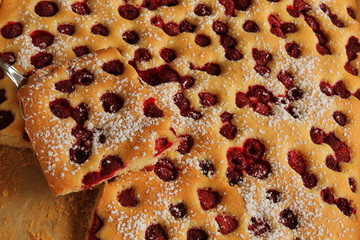 Himbeer - Blechkuchen