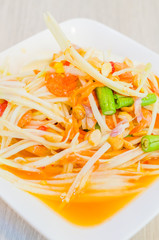 Salad papaya