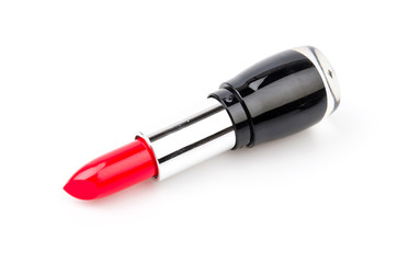 lipsticks isolated white background