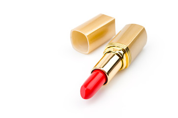 lipsticks isolated white background