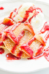 Pancakes strawberry