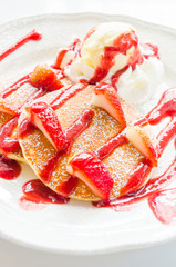 Pancakes strawberry