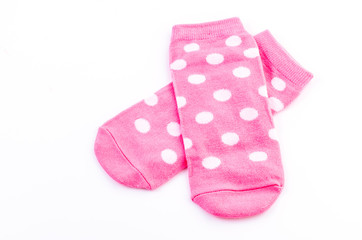 Pink polka sock