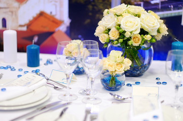 Table setting for an event party