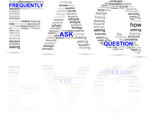 Naklejka premium Frequently Ask Question symbol