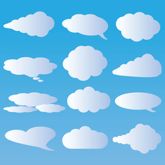 clouds and air vector