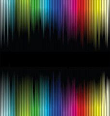 Abstract Lines Design On black Color Background