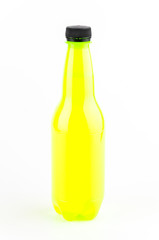 Soft bottle drink isolated white background