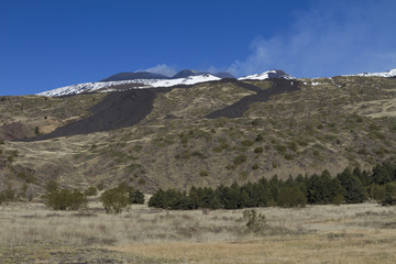 Volcano Etna south side