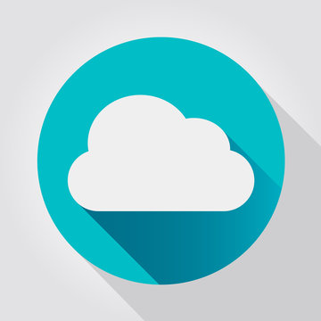 Cloud icon, flat design