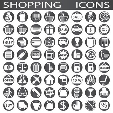 shopping icons