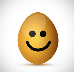 smiling egg illustration design