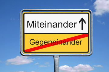 Obraz premium Miteinander