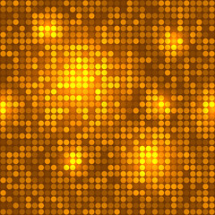 Disco golden background seamless pattern.