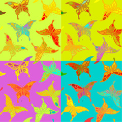 Fototapeta na wymiar colored butterfly