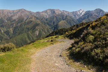 track in Kaikoura Ranges