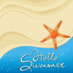 Background -- starfish on a beach