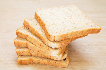 Sliced whole wheat bread
