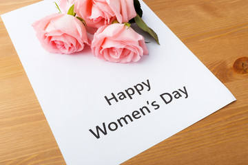Happy woman day concept