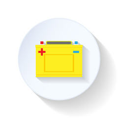 Battery flat icon