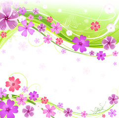 Spring floral background