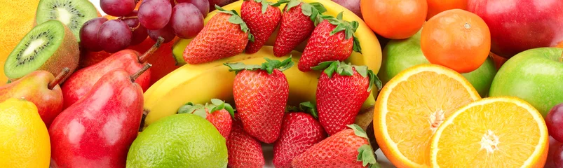 Foto op Plexiglas collectie vers fruit © Serghei V