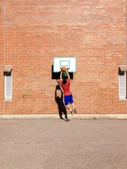 Zelfklevend Fotobehang Basketball player © akslam