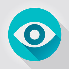 Eye icon, flat design