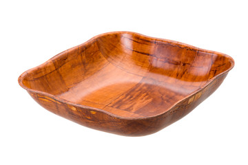 Empty bamboo bowl