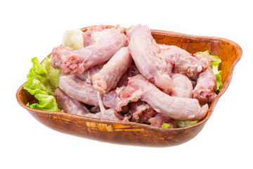 Raw chicken neck