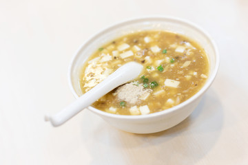 tofu soup, chinese food