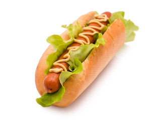Hot Dog isolated on white