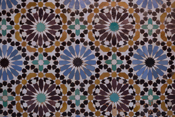 Mosaic in Marrakesh, Morocco