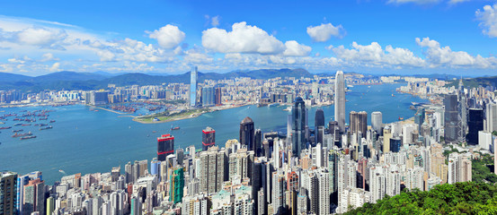 Fototapeta premium Dzielnica Hongkongu