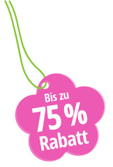 Bis zu 75 % Rabatt
