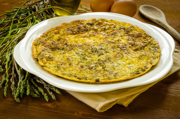 Frittata di asparagi, cucina italiana