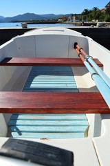 Obraz premium Boat and paddles