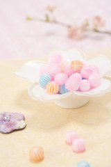 Sweets for offering at the Girls' Festival