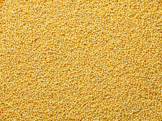 Couscous seeds flat food background