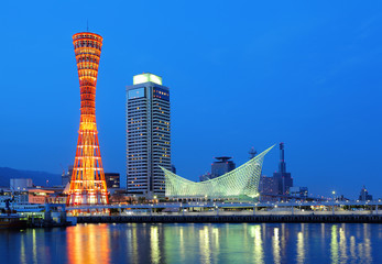 Kobe at night