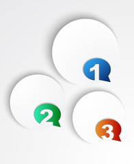 Infographic with speech bubbles