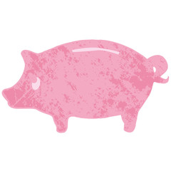 Sparschwein,sparen,Geld,grunge,vintage,Vektor,frei