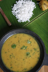 Pithale - Chickpea flour curry