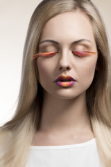 Fototapeta premium beauty creative female portrait