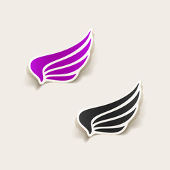 realistic design element: wing
