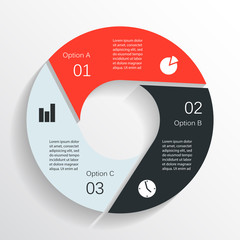 Modern vector info graphic for business project