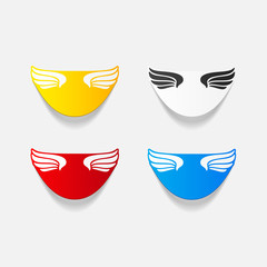 Obraz premium realistic design element: wing